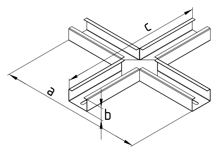 Х-секция 90° СКХ90