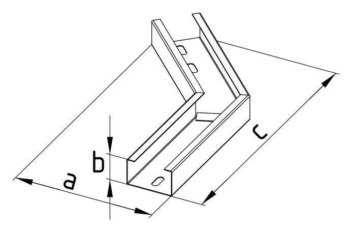 Секция угловая 45° СКУ45